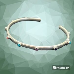 Tous Cabochon Gemstone Cuff Bracelet